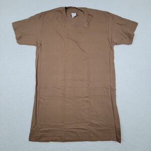 Olympic Mills Corp Military Brown PT Shirt Mens Medium M 38-40 Single Stitch VTG